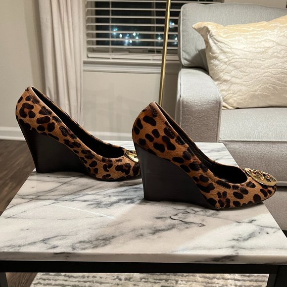Tory Burch Sophie Wedge - Leopard - Picture 7 of 10